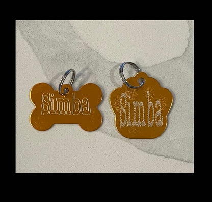 Engraved Pet Identification Tag