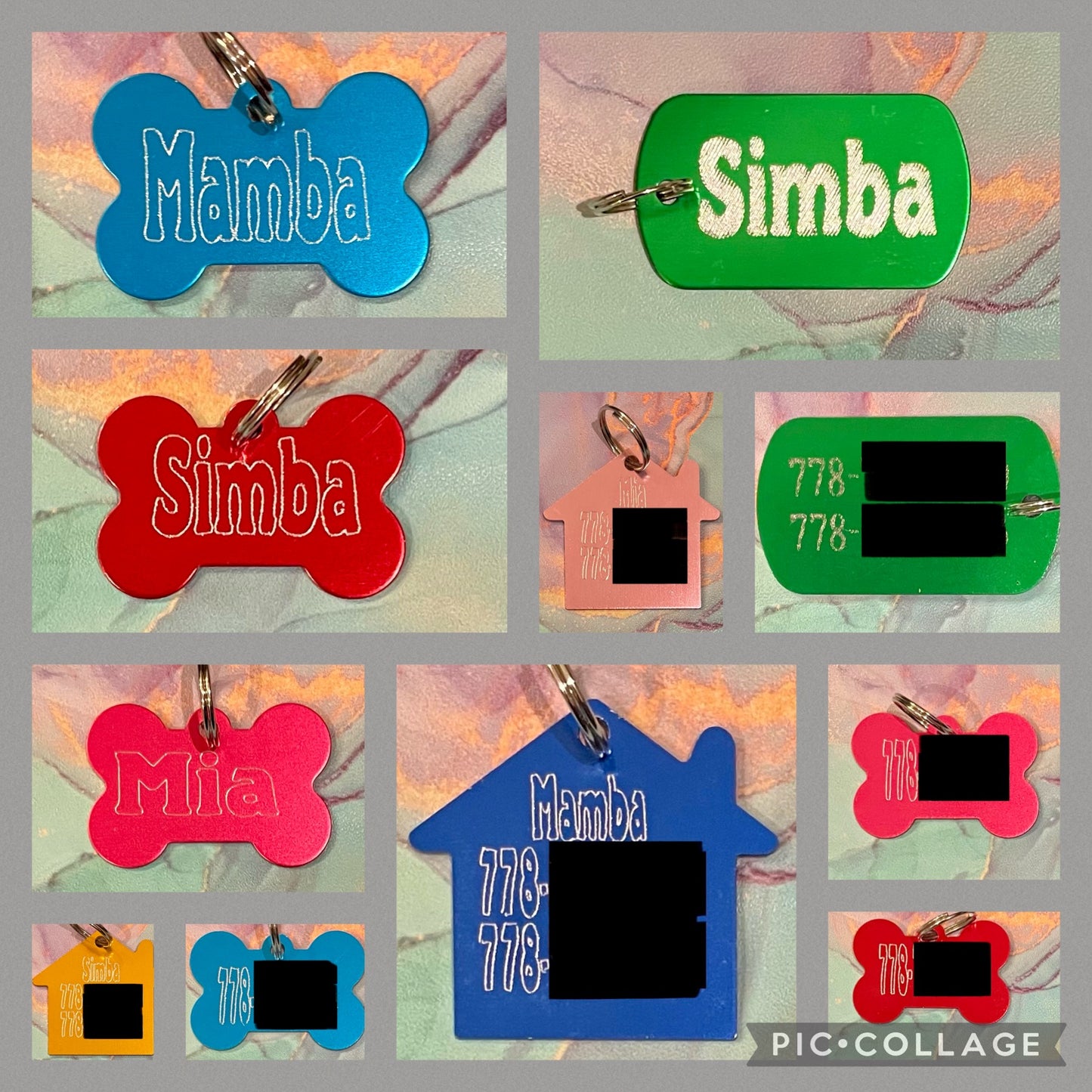 Engraved Pet Identification Tag