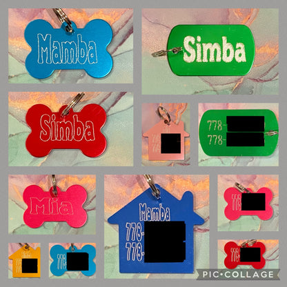 Engraved Pet Identification Tag