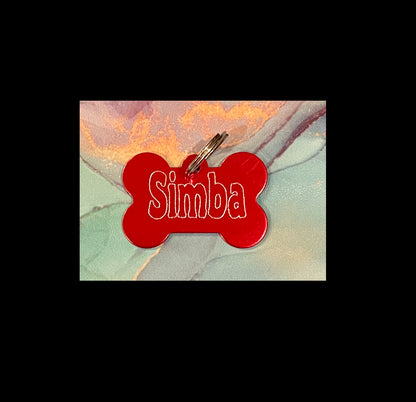 Engraved Pet Identification Tag