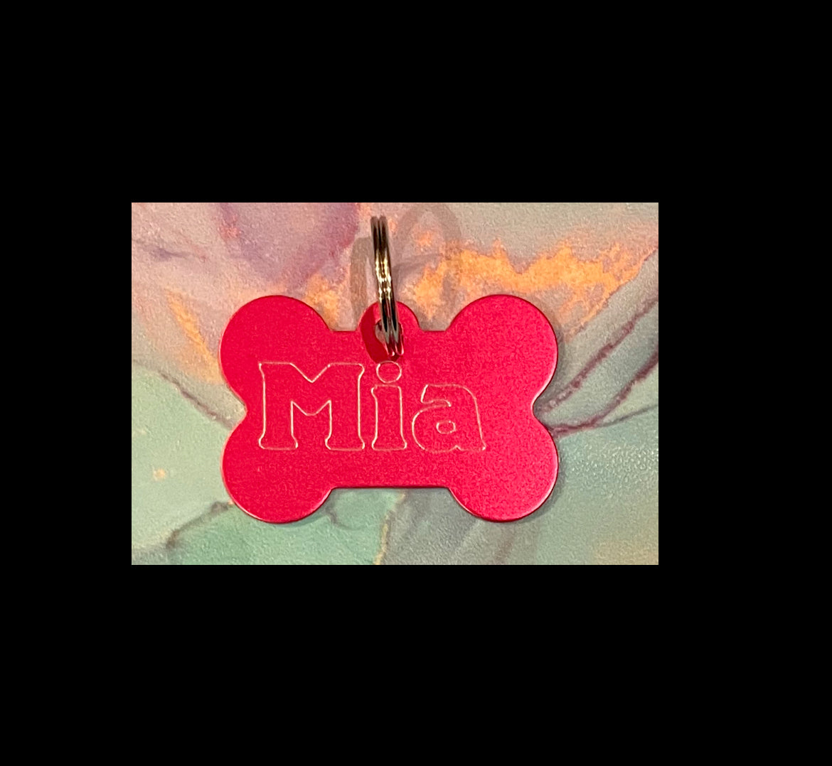 Engraved Pet Identification Tag