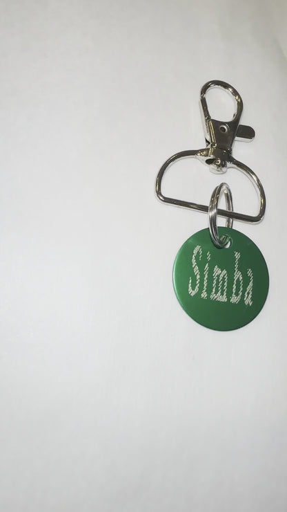 Engraved Pet Identification Tag